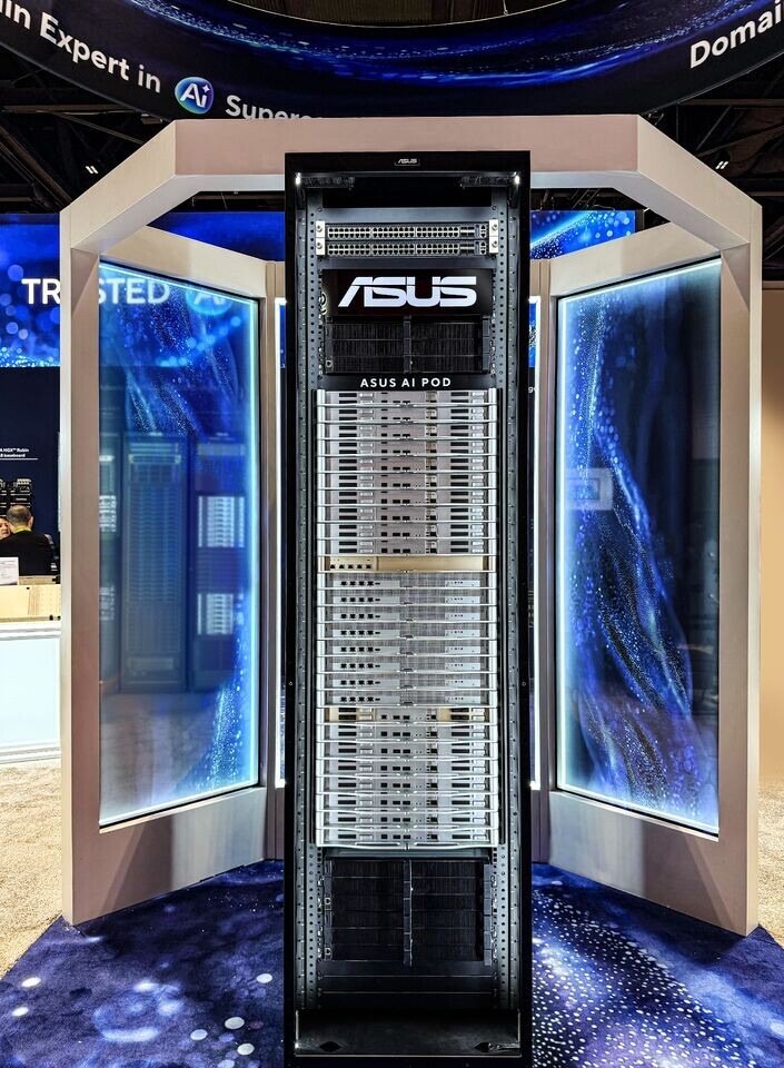 ASUS dévoile ses serveurs IA liquid-cooled Vera Rubin