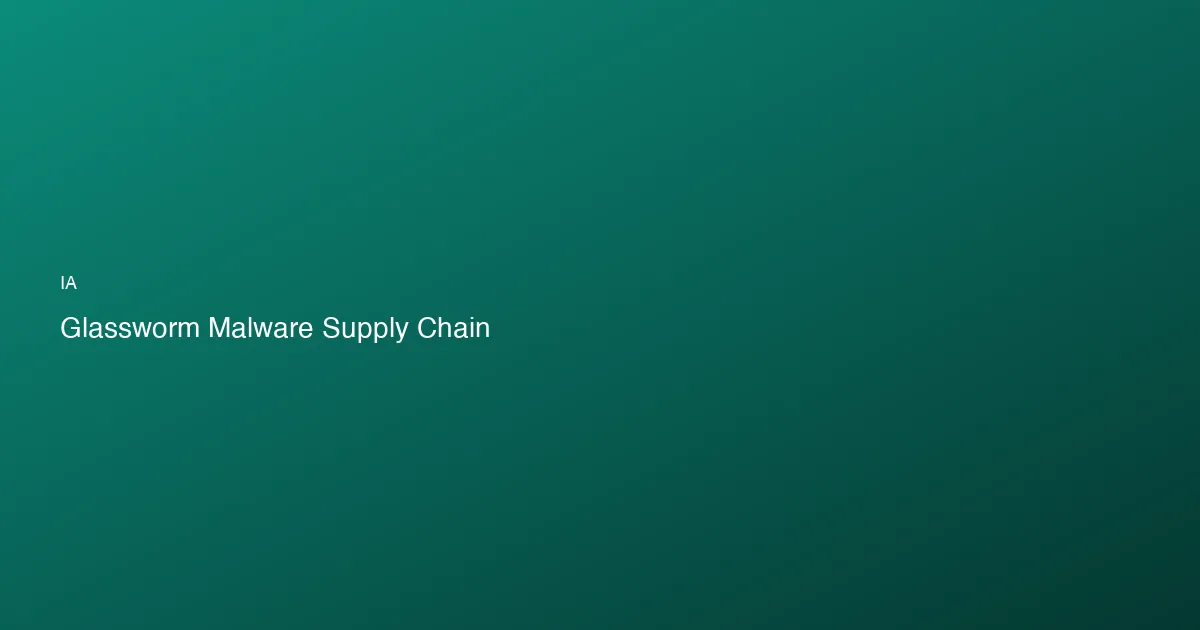 GlassWorm : un malware caché dans des centaines de projets Gi...