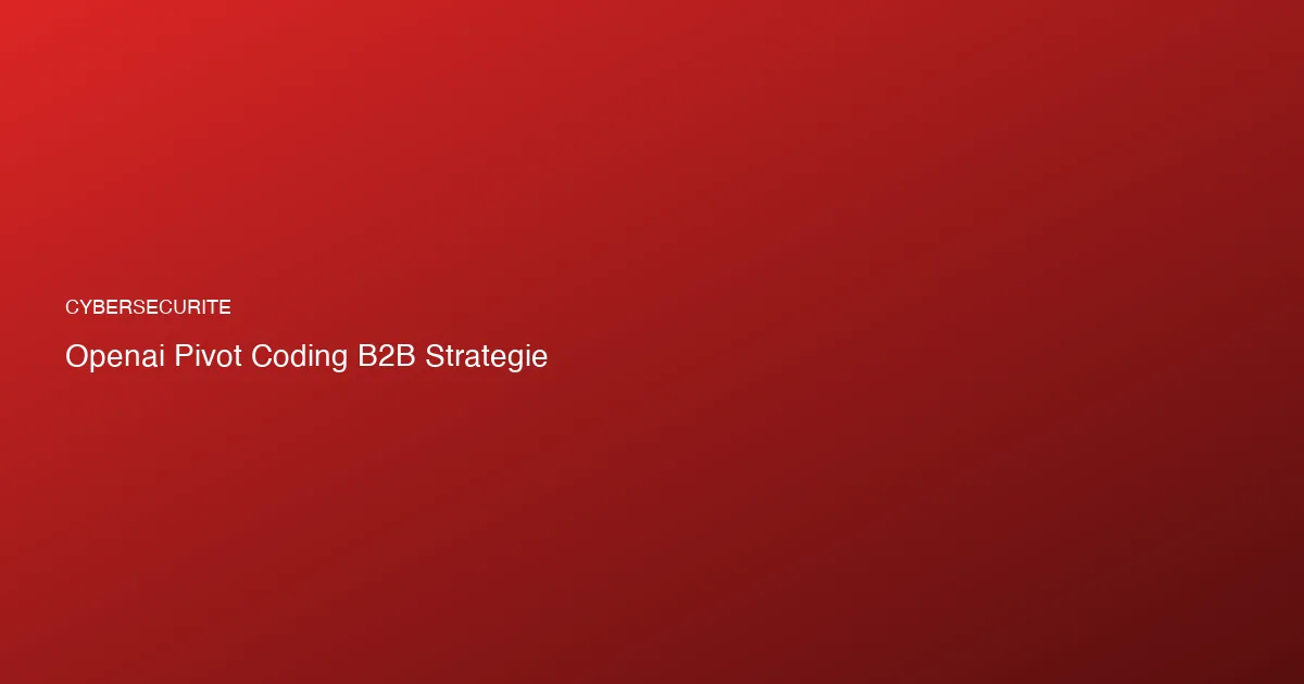 OpenAI pivote : Sora et Atlas en pause, priorité API coding e...