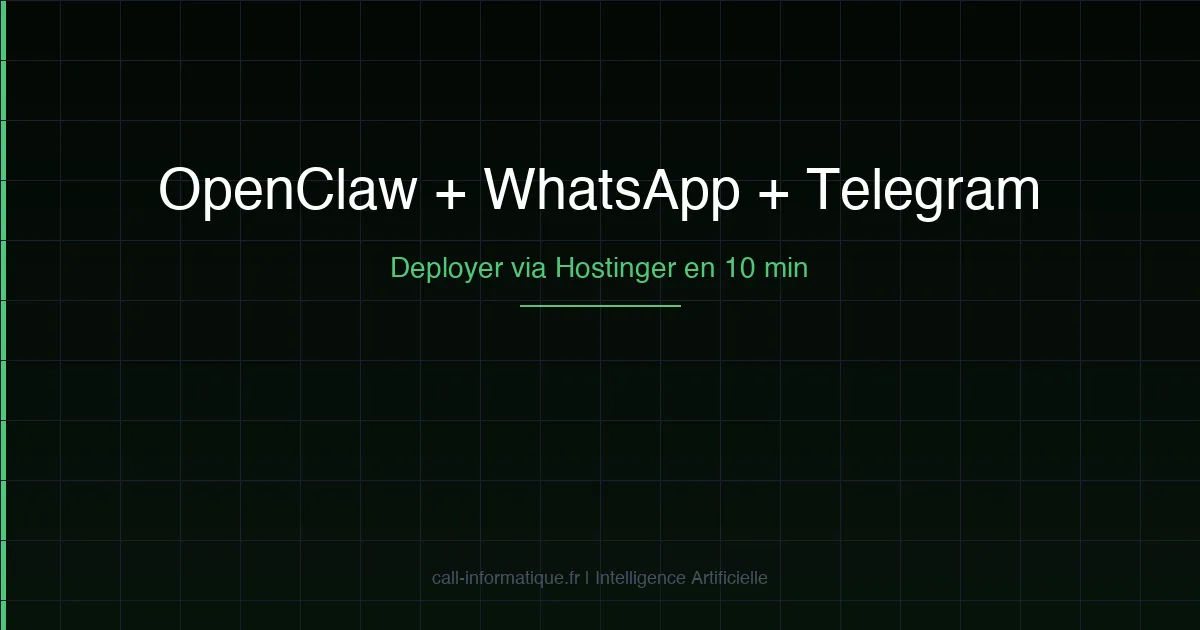 Connecter OpenClaw à WhatsApp et Telegram via Hostinger