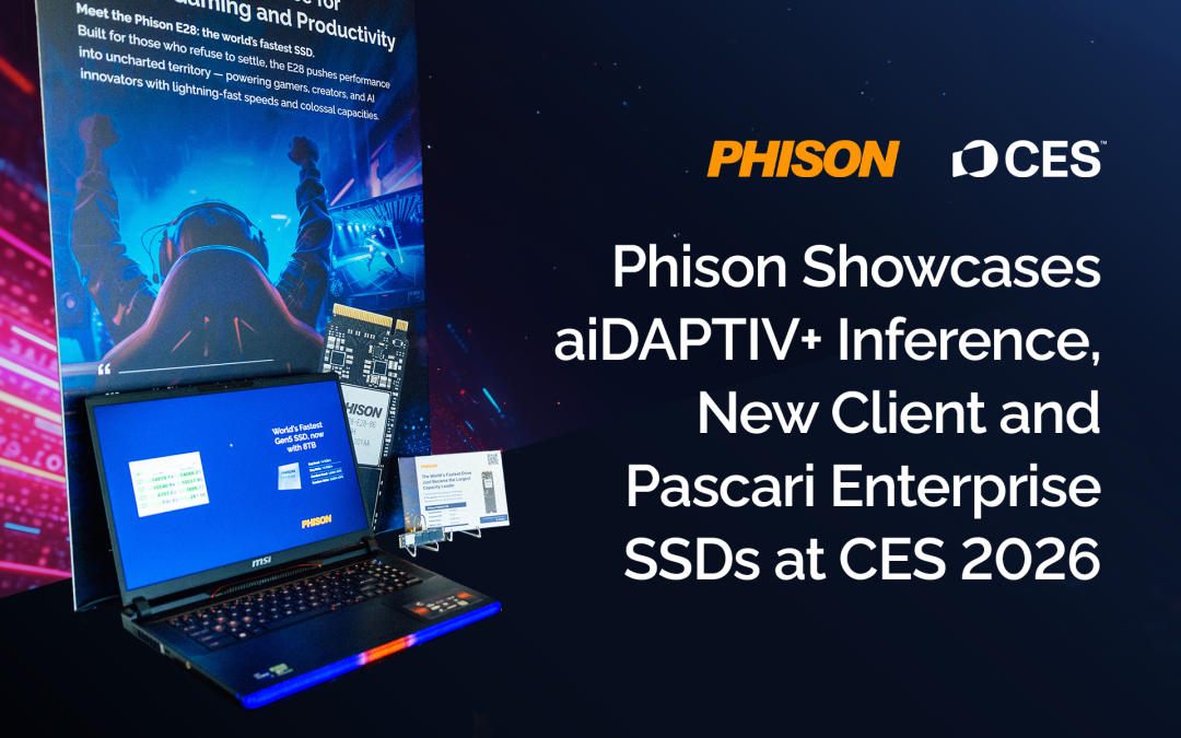 Phison aiDAPTIV+ et solutions Pascari exposés au CES 2026