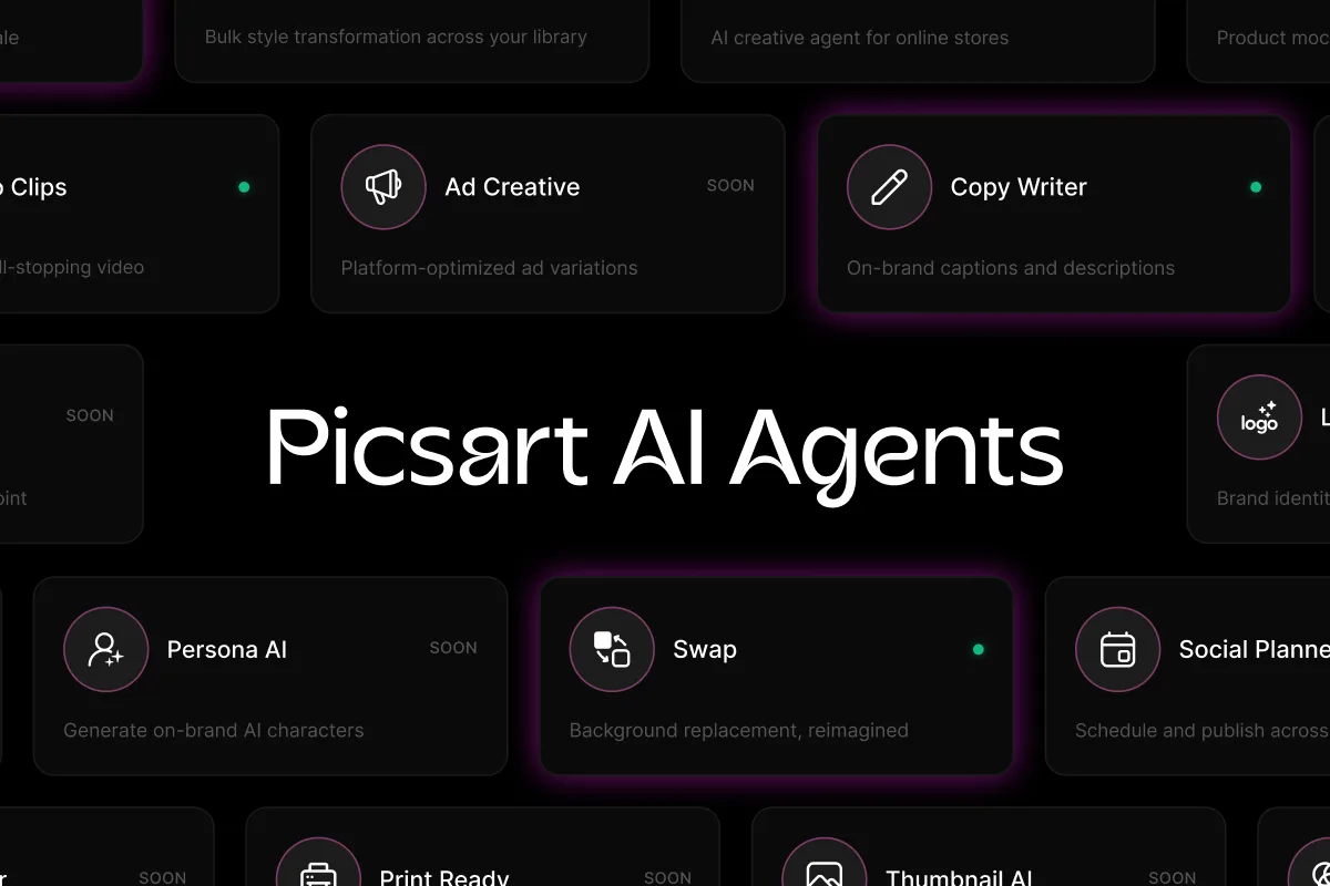 Picsart lance sa marketplace d'agents IA pour créateurs