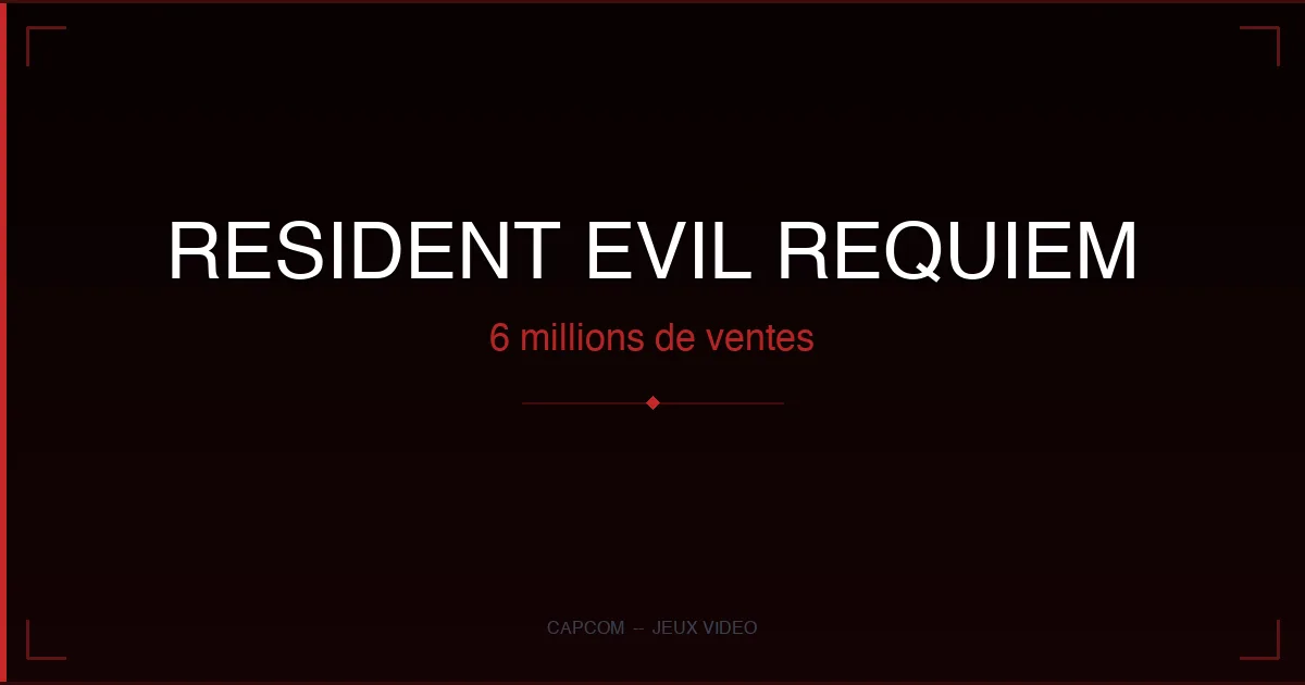 Resident Evil Requiem explose les 6 millions de ventes