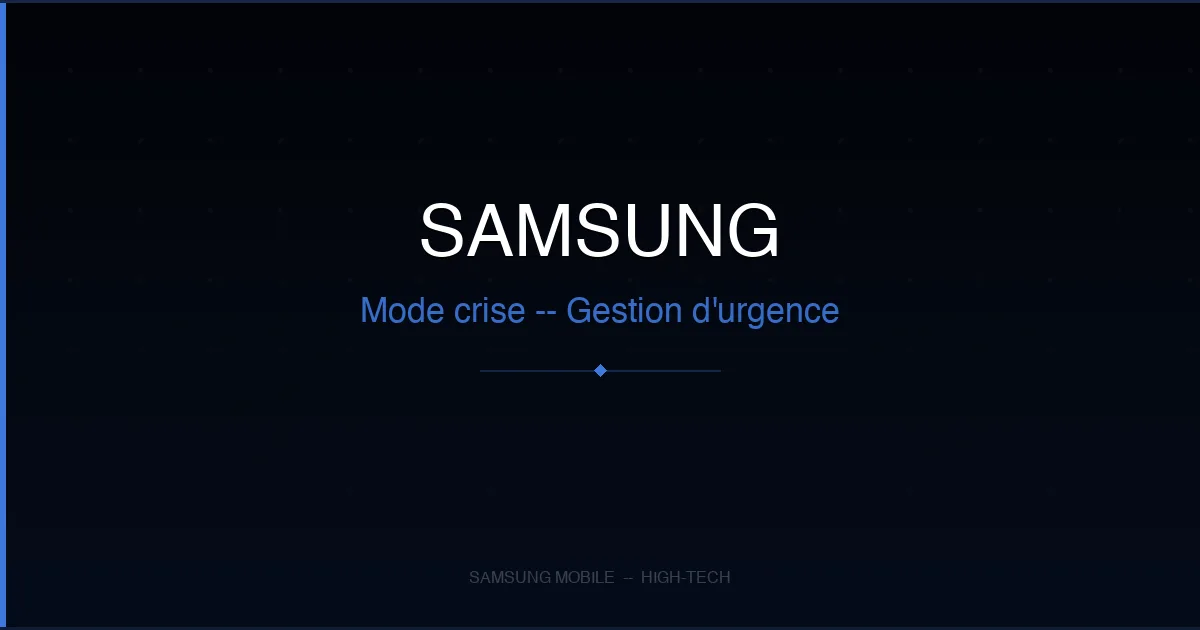 Samsung Mobile en mode crise : la division perd pied