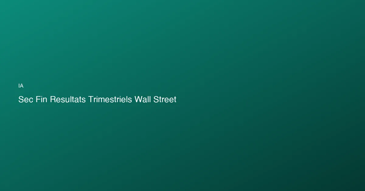 La SEC veut en finir avec les résultats trimestriels